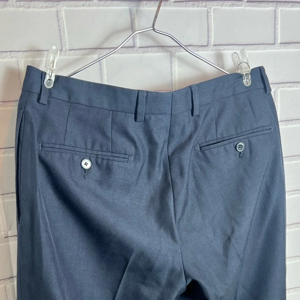 CALVIN KLEIN Blue Dress Pants with Tailored Slim Fit/size 32Wx30L